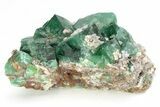 Fluorescent Green Fluorite Cluster - Diana Maria Mine, England #208865-1